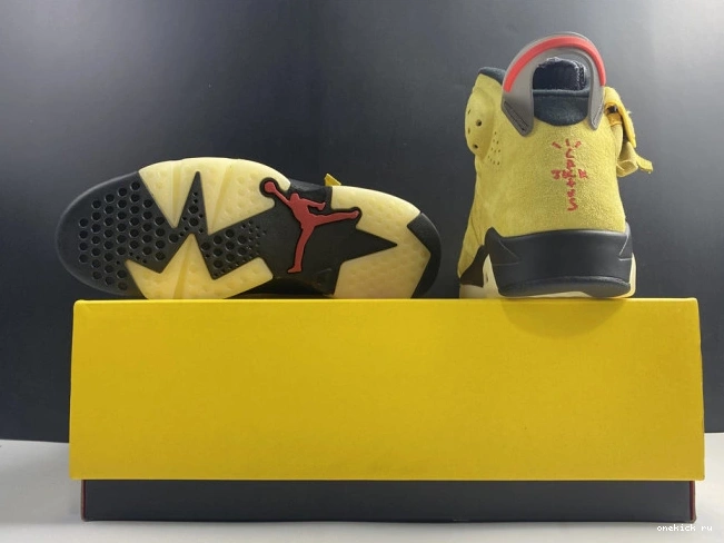 Rep Onekick X TRAVIS YELLOW 6 JORDAN CN1084-300 SCOTT AIR 0817